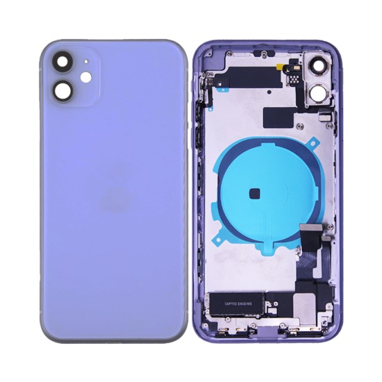 Tapa Trasera con Frame+Flex+Vibrator Apple iPhone 11 Púrpura